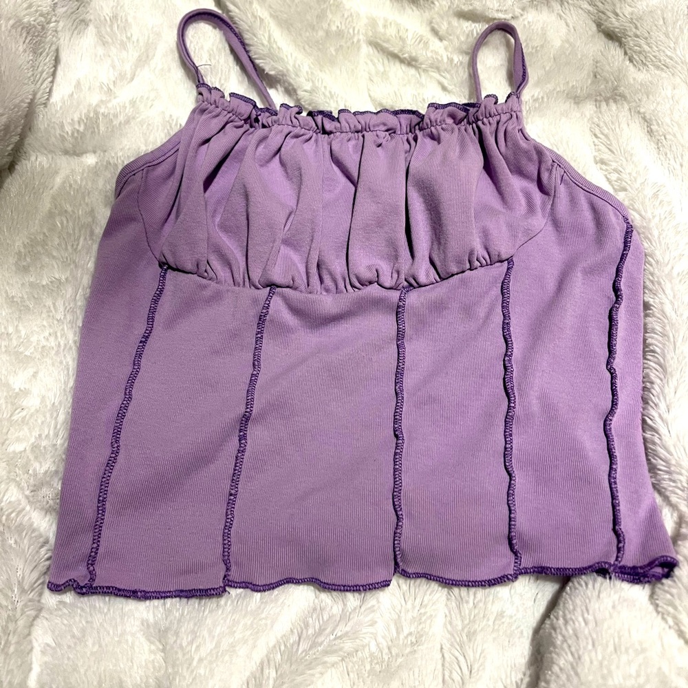 Women’s purple crop top